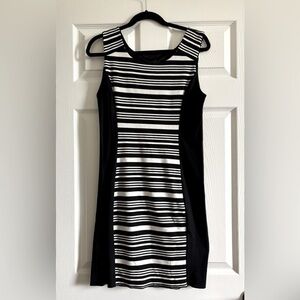 Express Black and White Sheath Mini Dress Cocktail